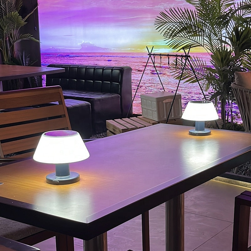 Portable Table Lamp for Outdoor and Indoor Use