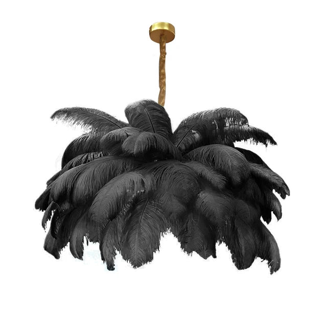 Modern Nordic Feather Pendant Chandelier Light for Living Room, Bedroom & Home Decor