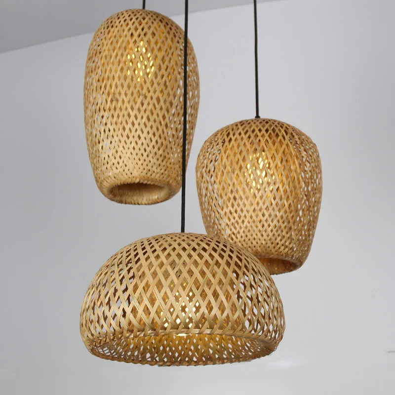 Rattan Pendant Light for Living Room