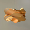 Creative Southeast Asian Wooden Pendant Lamp – Modern Simple LED Chandelier for Bedroom, Restaurant & Hallway Decor