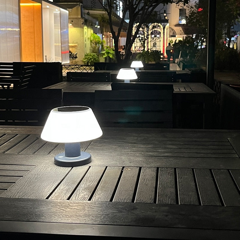 Portable Table Lamp for Outdoor and Indoor Use