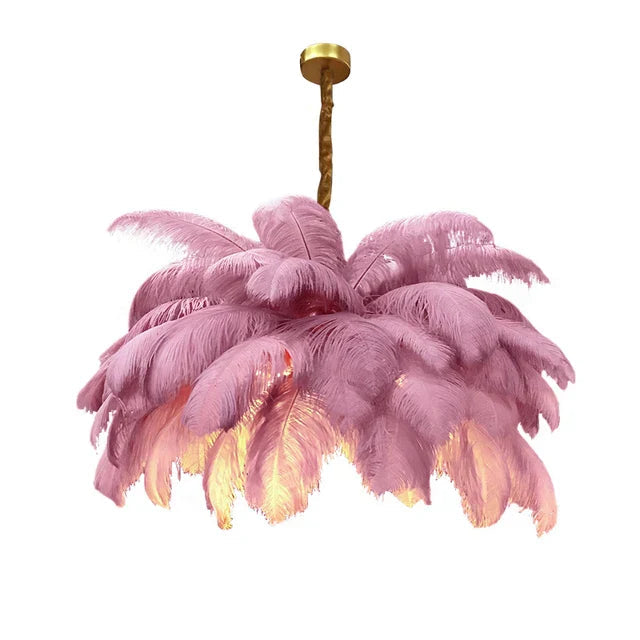Modern Nordic Feather Pendant Chandelier Light for Living Room, Bedroom & Home Decor