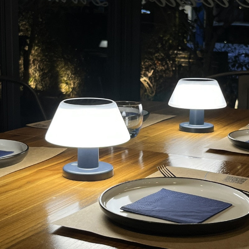 Portable Table Lamp for Outdoor and Indoor Use