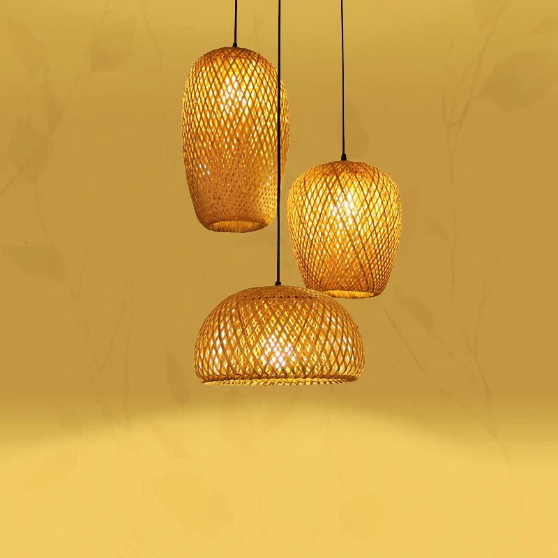Rattan Pendant Light for Living Room
