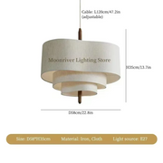 Minimalist Fabric Ceiling Pendant Light
