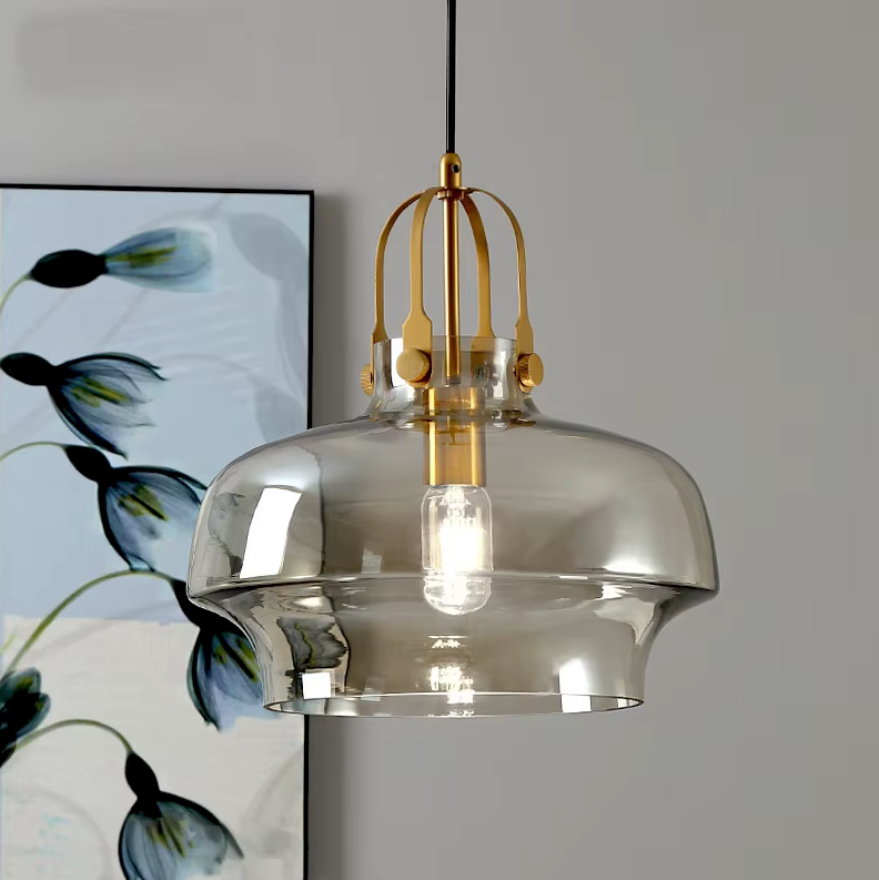 Nordic Retro Bauhaus Glass Pendant Light for Coffee Shop, Bar & Restaurant Decor