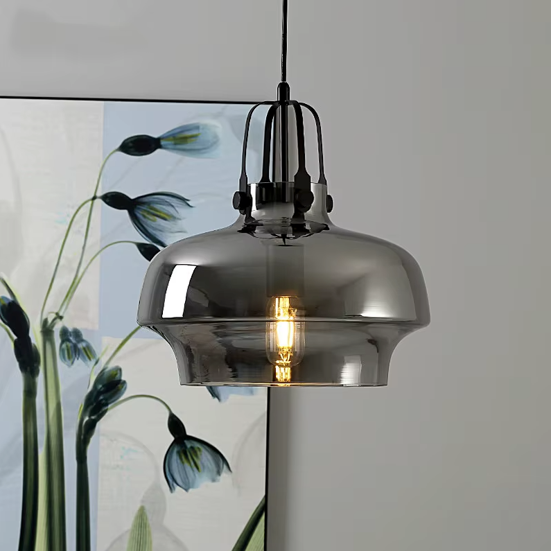 Nordic Retro Bauhaus Glass Pendant Light for Coffee Shop, Bar & Restaurant Decor