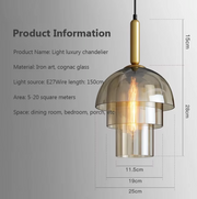Glass Pendant Light for Kitchen and Dining Room