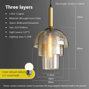 Glass Pendant Light for Kitchen and Dining Room