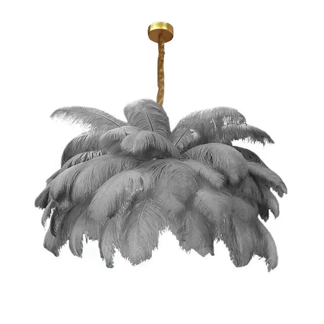Modern Nordic Feather Pendant Chandelier Light for Living Room, Bedroom & Home Decor