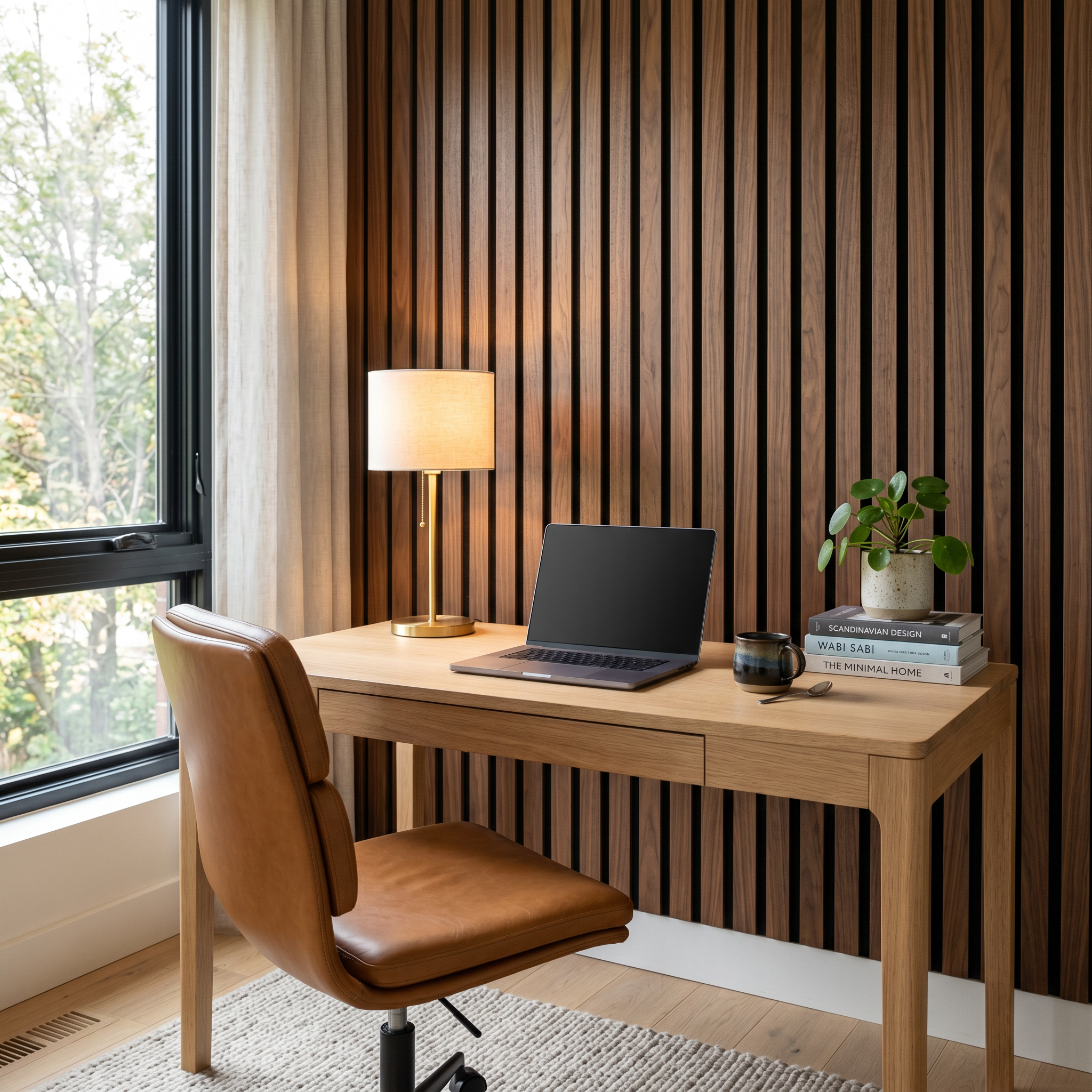 Brunello XL — Walnut Acoustic Wall Panel 270 × 110 cm